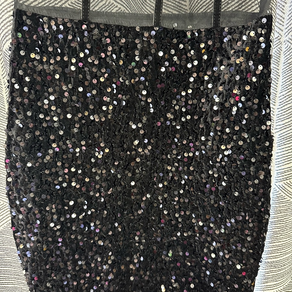 Freebily Women's Sequin Glitter Mesh Patchwork Dress One Shoulder Bandage <283> - Picture 5 of 6